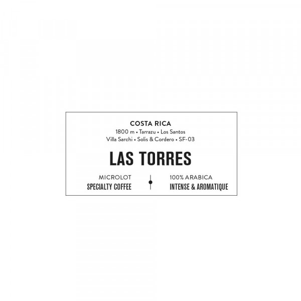 Étiquette Café Las Torres • Specialty Coffee
