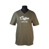 T-shirt Coffee or Die kaki Homme
