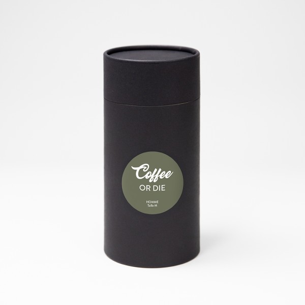 T-shirt Coffee or Die kaki Homme