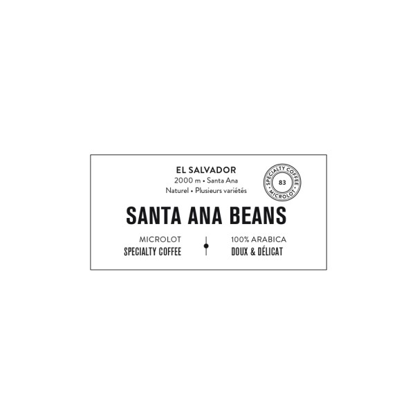 Café Santa Ana Beans du Salvador