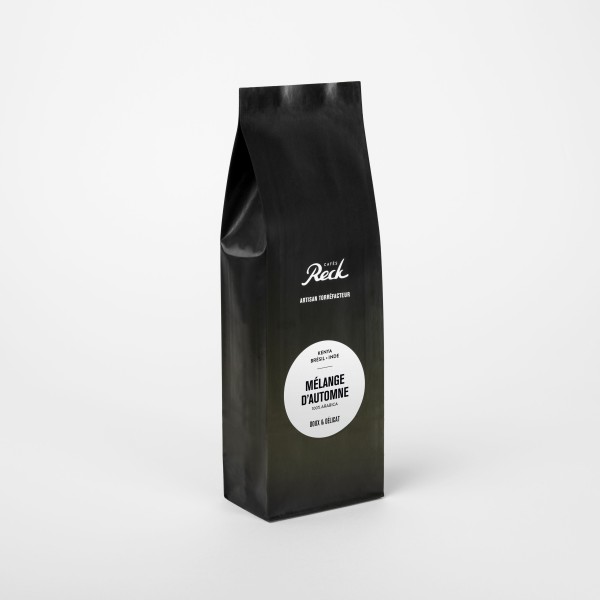 Café Mélange d'Automne – Notes de baies noires, chocolat noir et fleur de sel, 100% Arabica