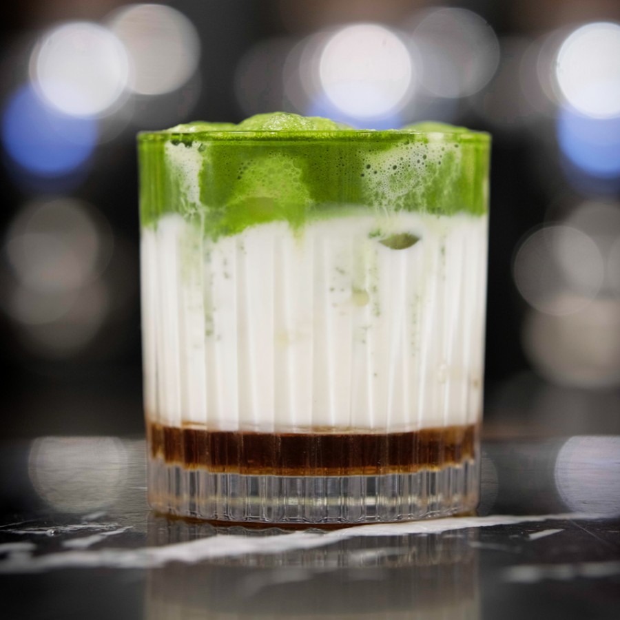 Recette Iced Caramel Matcha Latte