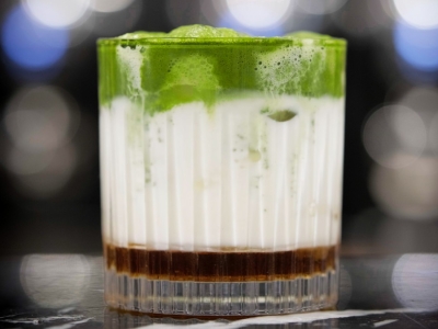 Recette Iced Caramel Matcha Latte